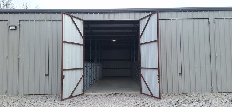 Across street at twilight