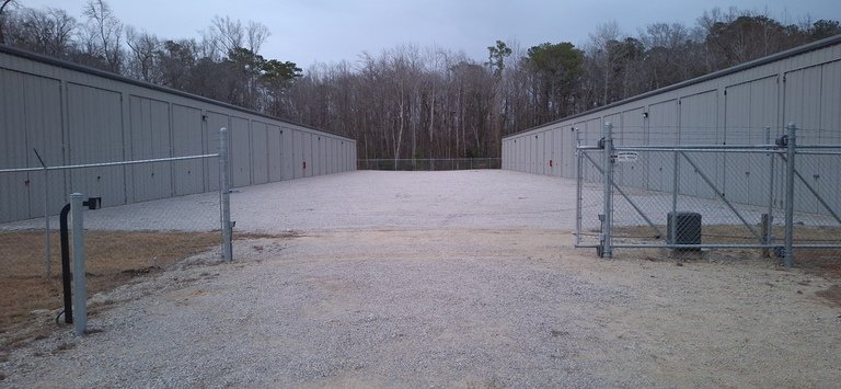 Across street at twilight