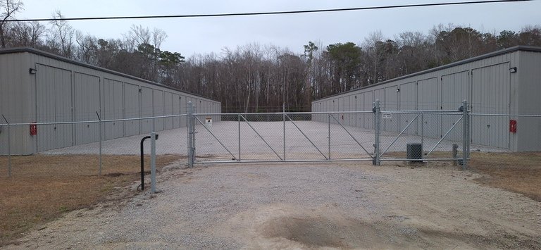 Across street at twilight