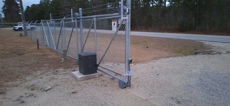 Across street at twilight