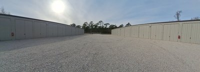 Wide shot of center aisle of facility